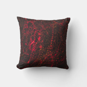 Close-up photography of red lights cushion
