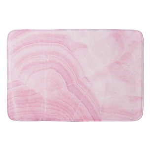 Close up Pink Marble  Bath Mat