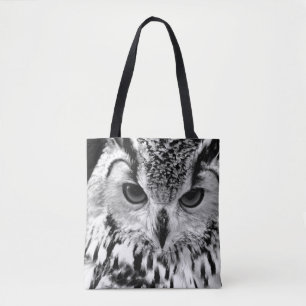 Close Up Portrait Of Eurasian Eagle-owl Tote Bag