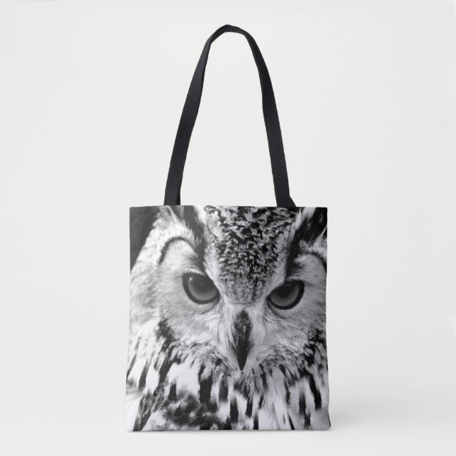 Close Up Portrait Of Eurasian Eagle-owl Tote Bag (Front)