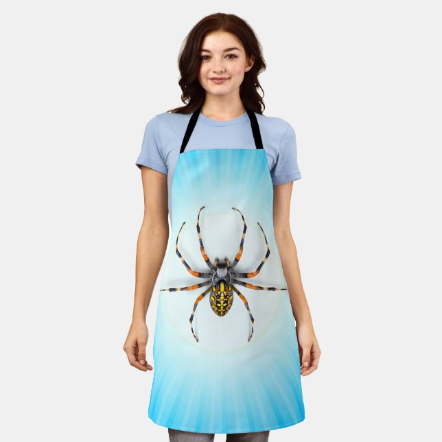 Close-up Spider Isolated-23983 Apron (Worn)