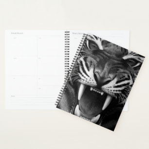 Close Up Tiger Face Planner