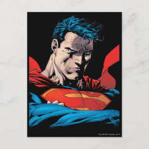 Close up to face postcard