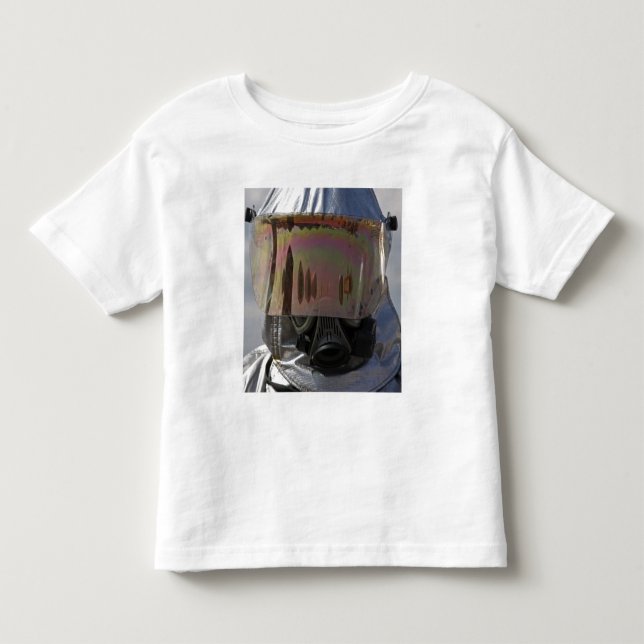 Close-up view of a firefighter toddler T-Shirt (Front)