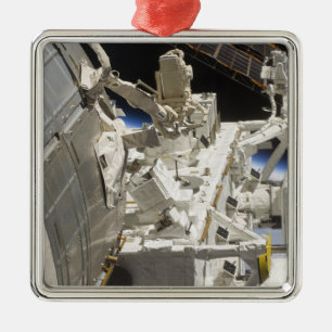 Close-up view of components metal tree decoration