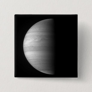 Close-up view of the planet Jupiter 15 Cm Square Badge