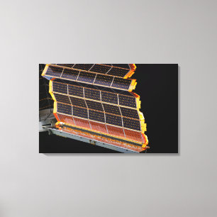 Close-up view of the solar arrays canvas print