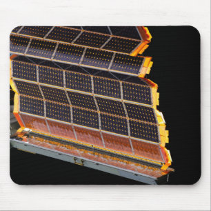 Close-up view of the solar arrays mouse mat