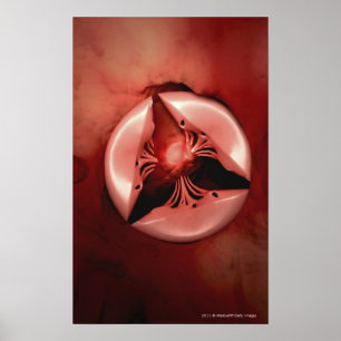 Close up view of the tricuspid valve in the heart poster
