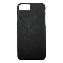 Close-up White Web and Black  Iphone Case