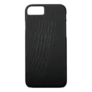 Close-up White Web and Black  Iphone Case