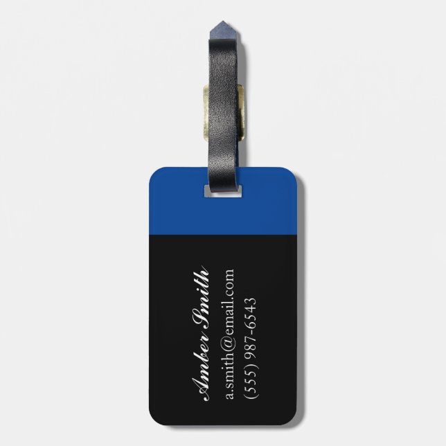 Closed borders 2012 luggage tag (Back Vertical)