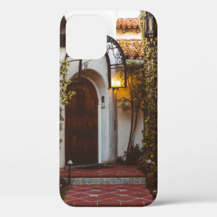 CLOSED BROWN WOODEN DOOR DURING DAYTIME iPhone 12 CASE