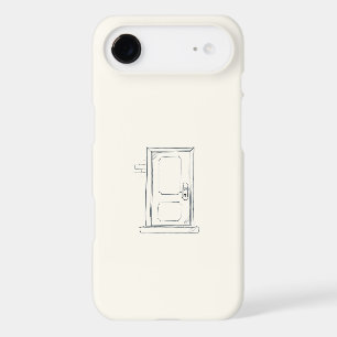 Closed Door/ Minimal Line Art/ Phone Case