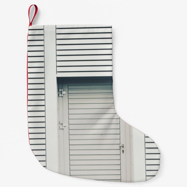 CLOSED LOUVER DOOR SMALL CHRISTMAS STOCKING (Front)