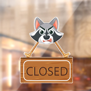 Closed Sign Window Cling