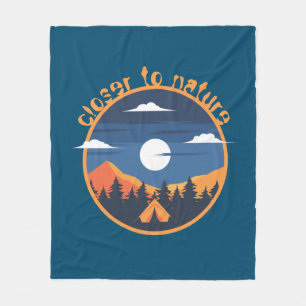 Closer to nature fleece blanket