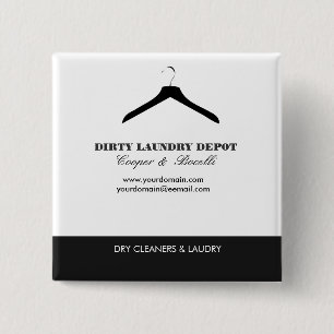 Closet House Organising Clothing Fashion on White 15 Cm Square Badge