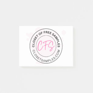 Closet of Free Samples Logo 2021 Edition Post-it Notes