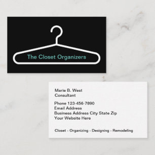 Closet Organising And Design Service Business Card