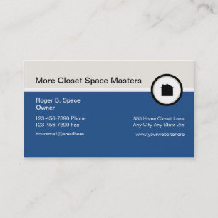 Closet Organising Business Cards