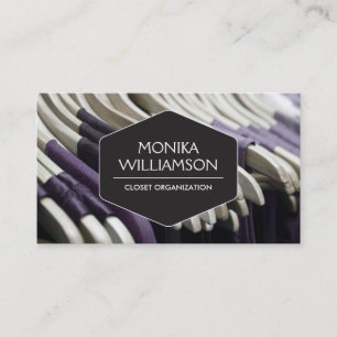 CLOSET ORGANIZER, PERSONAL SHOPPER BUSINESS CARD