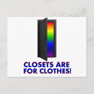 Closets are for Clothes Postcard