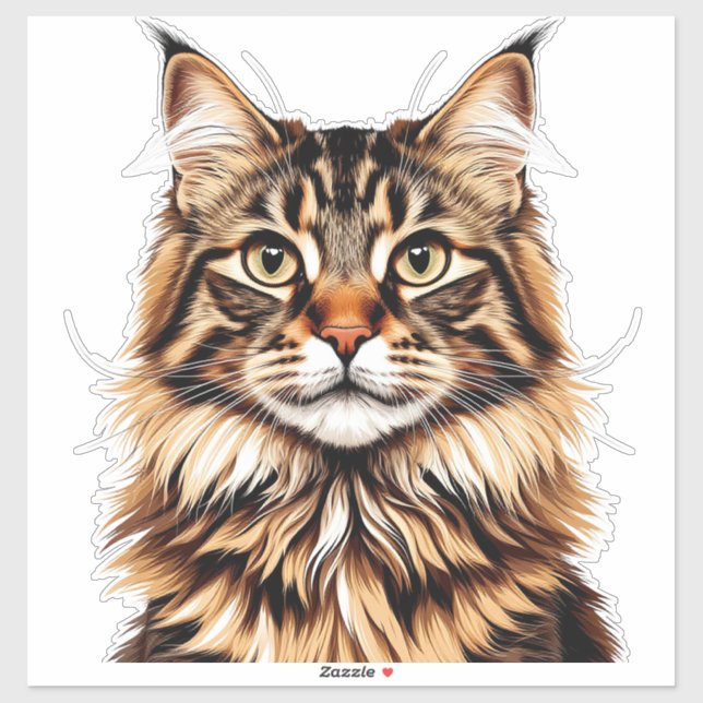Closeup American Bobtail Cat Portrait (Sheet)