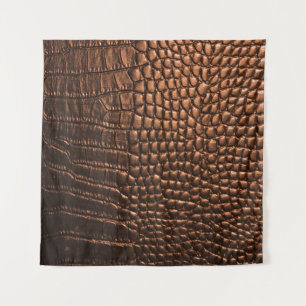Closeup: crocodile leather texture. tapestry