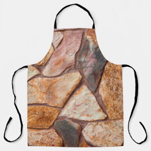 Closeup of a stone wall as a backgroundwallpaper,p apron