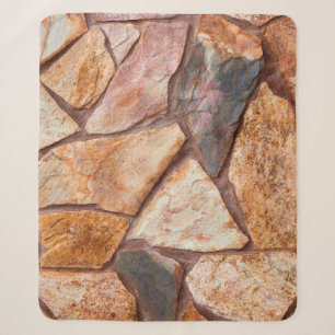Closeup of a stone wall as a backgroundwallpaper,p sherpa blanket