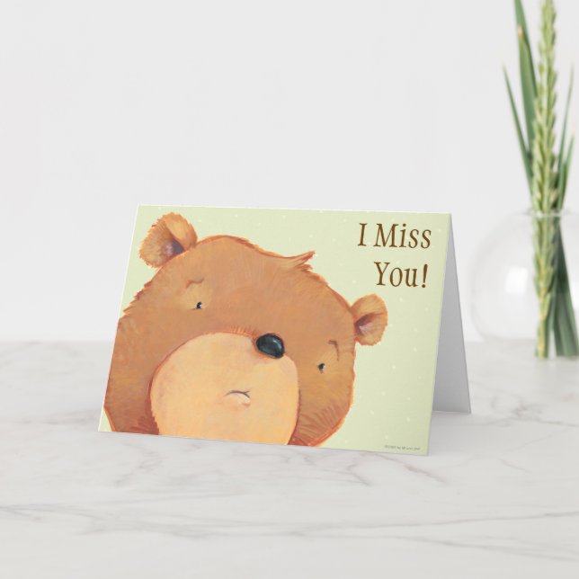 CloseUp of Big Brown Bear Card (Front)