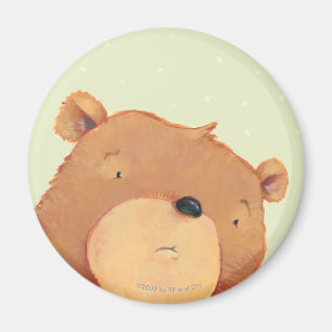 CloseUp of Big Brown Bear Magnet
