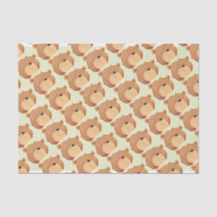 CloseUp of Big Brown Bear Tissue Paper