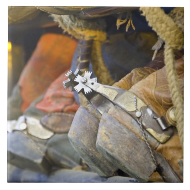 Closeup of Boots & Spurs 2 Tile (Front)