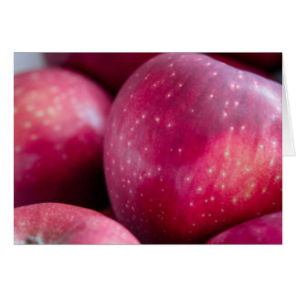 Closeup of Red Apples Card
