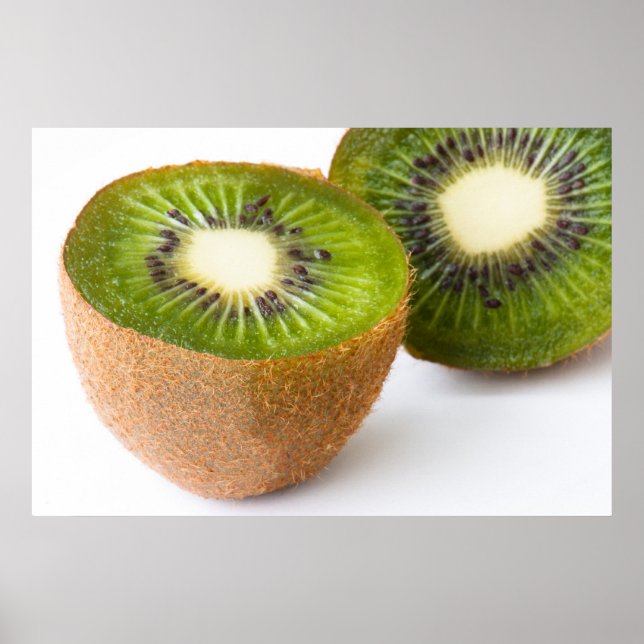 Closeup of the kiwi fruit poster (Front)