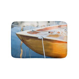 Closeup On Tied Up Boat Bath Mat