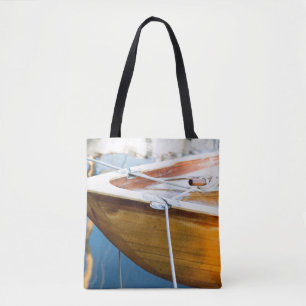 Closeup On Tied Up Boat Tote Bag