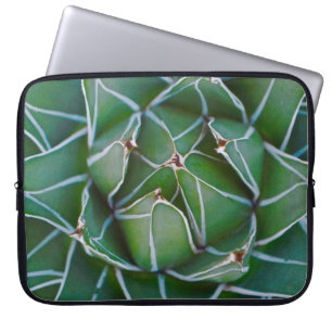 Closeup photo of green and white plant laptop sleeve