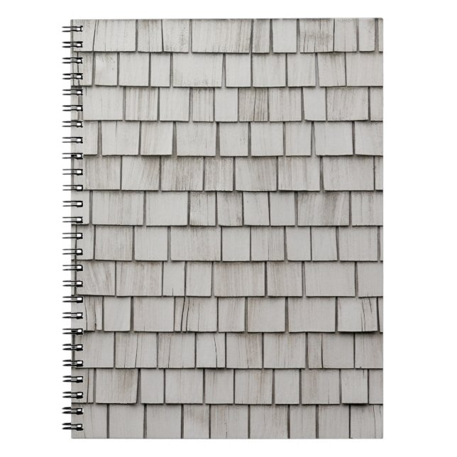 Closeup photo of grey roof shingles notebook (Front)