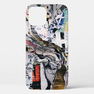 Closeup photo of torn papers iPhone 12 case