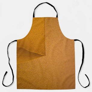 Closeup photo of yellow wall apron