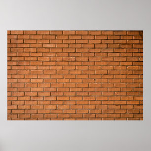Closeup photography of brown brick wall poster