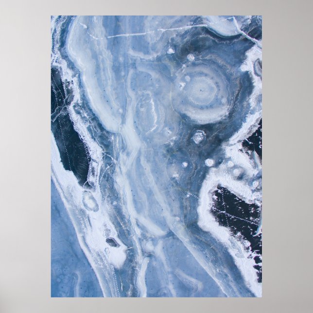 Closeup photography of grey geode poster (Front)