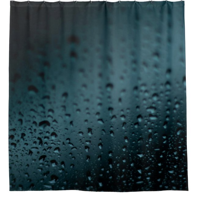 Closeup photography of tear drops shower curtain (Front)