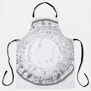 Closeup photography of water bubble apron