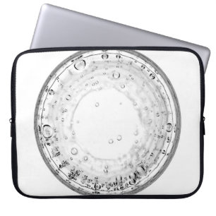 Closeup photography of water bubble laptop sleeve