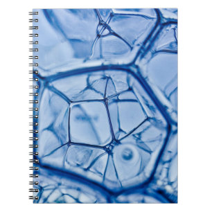 Closeup photography of water bubbles notebook