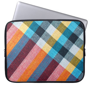 Closeup texture of Fabric, Thai style loincloth Laptop Sleeve